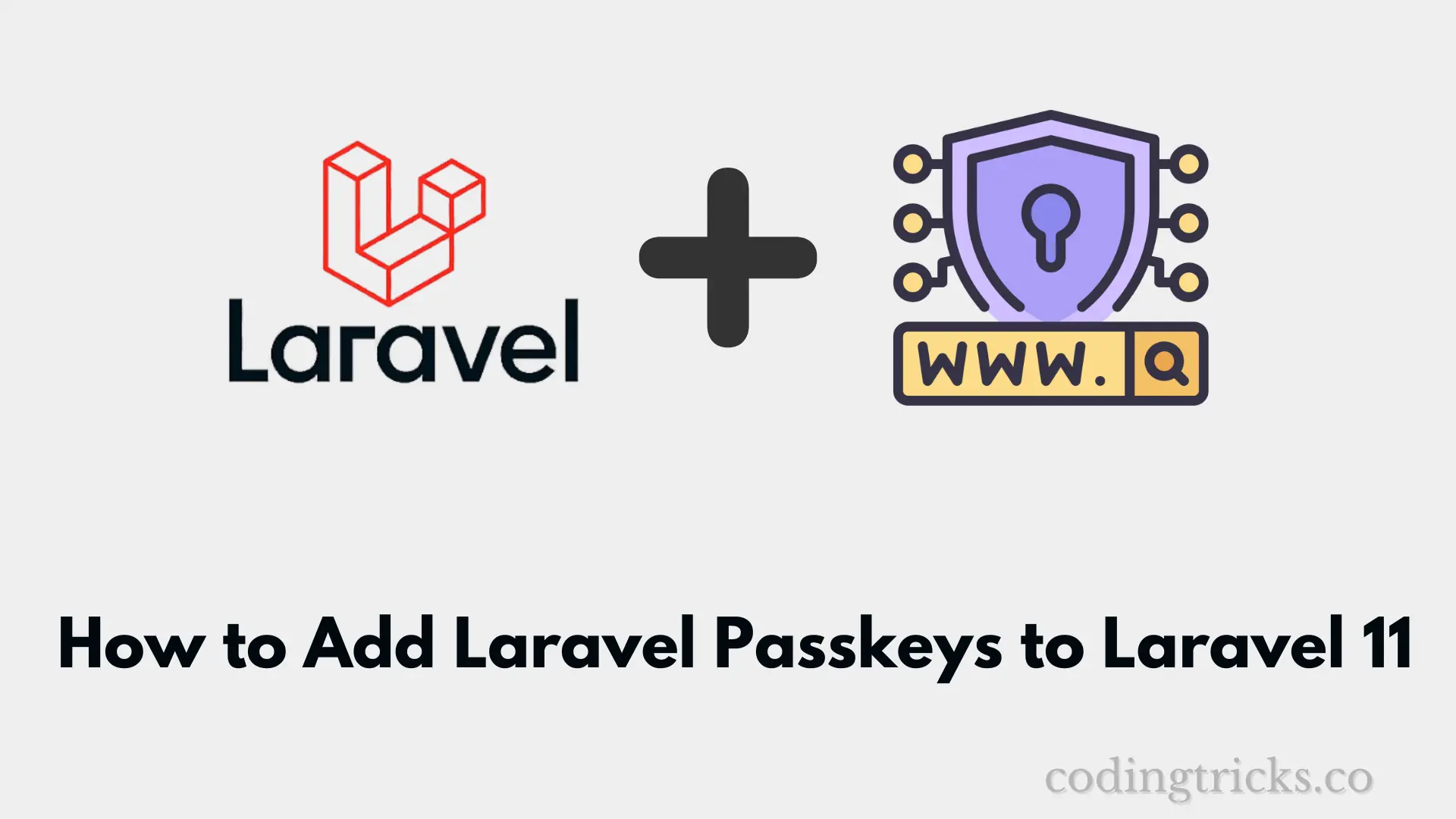 How to Add Laravel Passkeys to Laravel 11  - CodingTricks